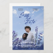紫の自然の映画ポスター結婚写真 セーブザデート (正面/裏面)
