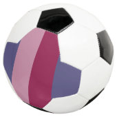 紫の色のストライプ サッカーボール (3/4)