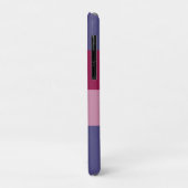 紫の色のストライプ Case-Mate iPhoneケース (裏面/左)