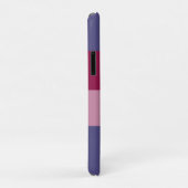 紫の色のストライプ Case-Mate iPhoneケース (裏面/右)