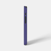 紫の色のストライプ iPhoneケース (左側面)