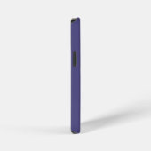 紫の色のストライプ iPhoneケース (右側面)