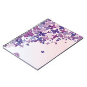紫の色の蝶 ノートブック (左側)