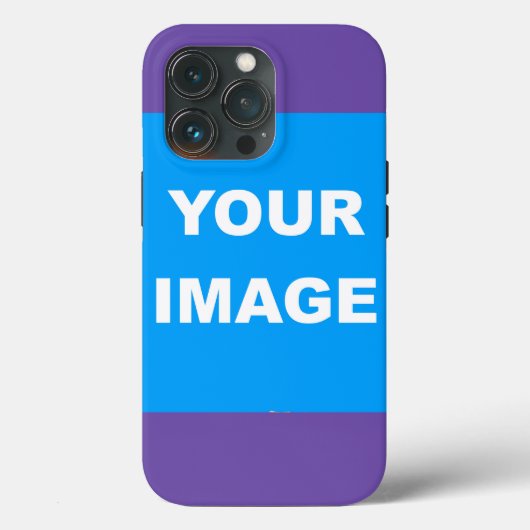 紫の色の追加イメージフォト写真のロゴ Case-Mate iPhoneケース (裏面)