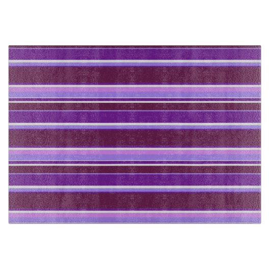 紫の色ストライプ色 カッティングボード (正面)