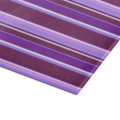 紫の色ストライプ色 カッティングボード (角)