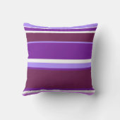 紫の色ストライプ色 クッション (裏面)