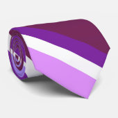 紫の色ストライプ色 ネクタイ (ロール)