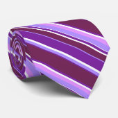 紫の色ストライプ色 ネクタイ (ロール)