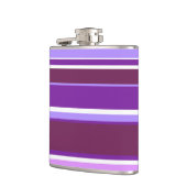 紫の色ストライプ色 フラスク (左)