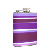 紫の色ストライプ色 フラスク (右)