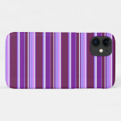 紫の色ストライプ色 Case-Mate iPhoneケース (裏面(横))