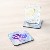 紫の色合いのクリスマスハイビスカス コースター (右側)