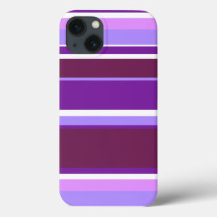 紫の色合いストライプケースメイトiPhoneケース iPhone 13ケース