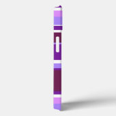 紫の色合いストライプケースメイトiPhoneケース Case-Mate iPhoneケース (裏面 / 右)