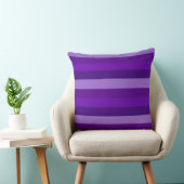 紫の色合いストライプ クッション (椅子)