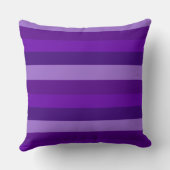 紫の色合いストライプ クッション (裏面)
