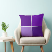 紫の色合い市松模様に クッション (椅子)