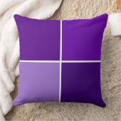 紫の色合い市松模様に クッション (ブランケット)