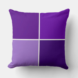 紫の色合い市松模様に クッション