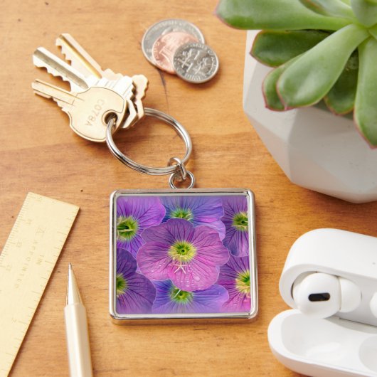 紫の色合い キーホルダー (デスク)
