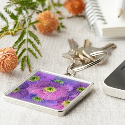 紫の色合い キーホルダー (側面)