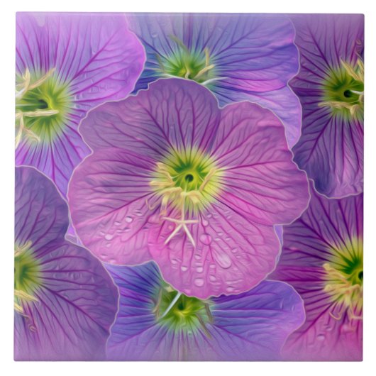 紫の色合い タイル (正面)