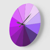 紫の色合い ラージ壁時計 (傾斜)