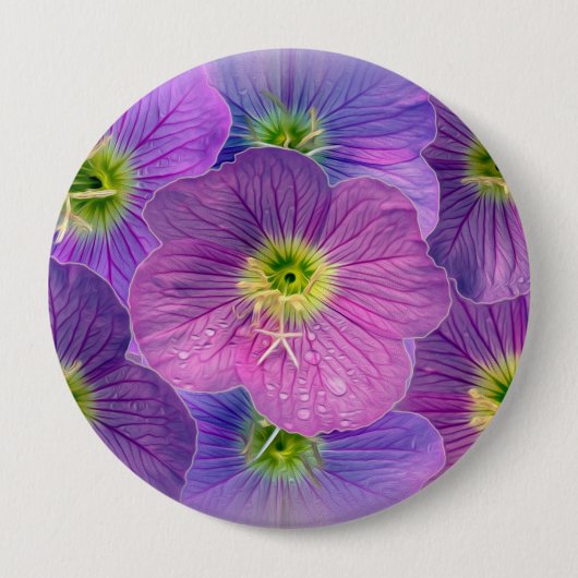 紫の色合い 缶バッジ (正面)