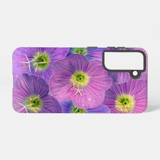 紫の色合い SAMSUNG GALAXYケース (裏面横)