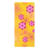 紫の芍薬 黄色い花の庭 春の花 ラックカード (裏面)
