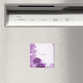 紫の花が咲き誇る マグネット (インサイチュ (食洗機))