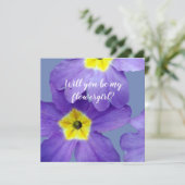 紫の花が私の花のカードになる 招待状 (スタンド正面)