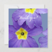 紫の花が私の花のカードになる 招待状 (裏面)