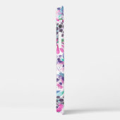 紫の花とベリー、ブルーのシームレスな模様 Case-Mate iPhoneケース (裏面 / 右)