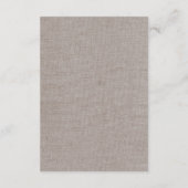 紫の花とレースの結婚週末の日程 エンクロージャーカード (裏面)