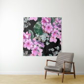 紫の花と私はブ忘れラの水の色ではない タペストリー (インサイチュ(横))