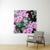 紫の花と私はブ忘れラの水の色ではない タペストリー (インサイチュ)