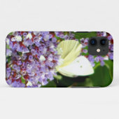 紫の花と蝶々 Case-Mate iPhoneケース (裏面(横))