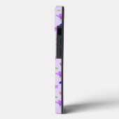 紫の花と青いハート Case-Mate iPhoneケース (裏面 / 左)