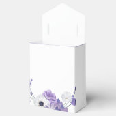 紫の花のエレガントな結婚式  フェイバーボックス (オープン)
