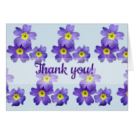 紫の花のカード