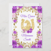 紫の花のキンセアニエラ招待状 招待状 (裏面)