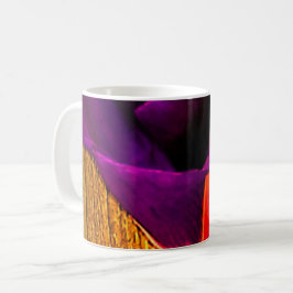 紫の花のクラシックマグ コーヒーマグカップ