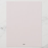 紫の花のコーナー文房具ペーパー レターヘッド (裏面)