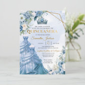 紫の花のツインプリンスドレス  キンセアニエラ 招待状 (スタンド正面)