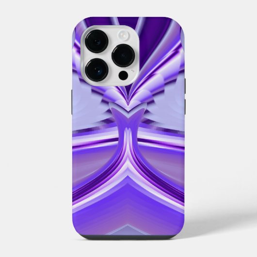 紫の花の夢 iPhoneケース (裏面)