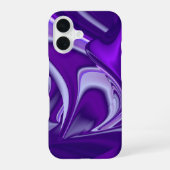 紫の花の夢 iPhone 16ケース (裏面)