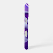 紫の花の夢 iPhone 16ケース (右側面)