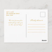 紫の花の茶色の髪のプリンセスの誕生日パーティー ポストカード (裏面)